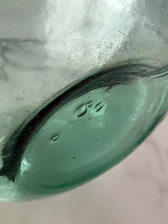 Image 1 of Dame jeanne vintage bleu turquoise 10l