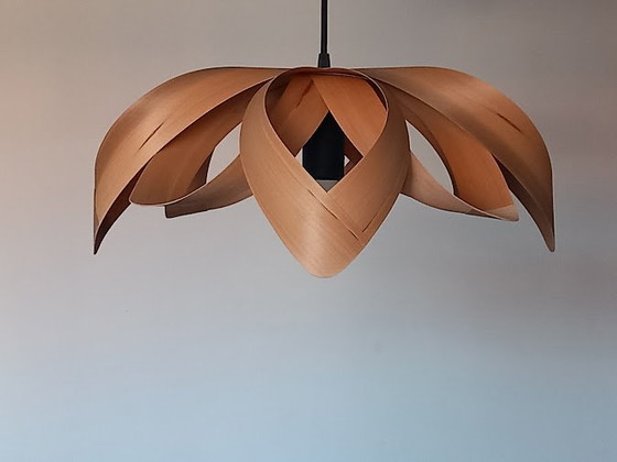 Image 1 of Hanging Lamp Walnut Wood