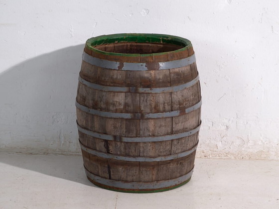 Barril de madera antiguo con aros de hierro – Europa Central, circa 1920 – Objetos decorativos, Wood, Iron (photo 29 of 40)