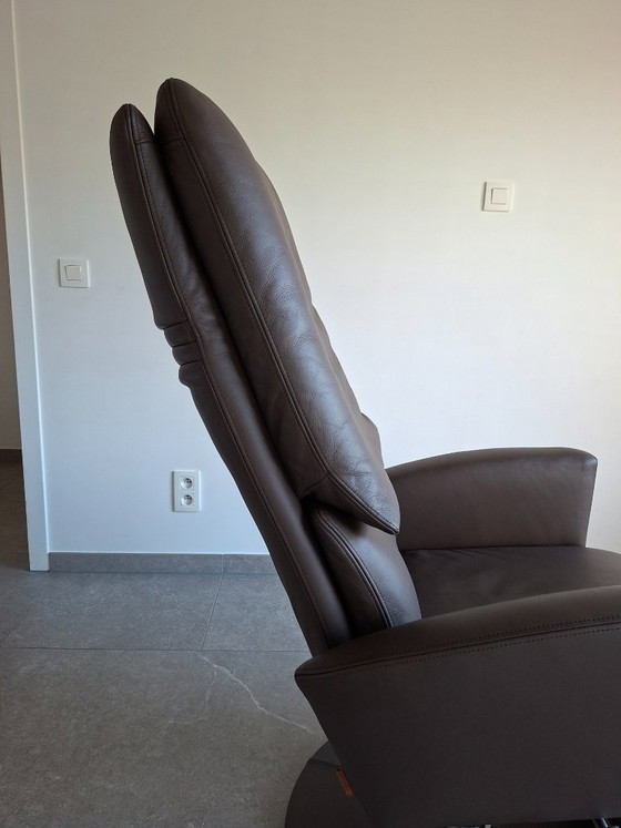 Fauteuil inclinable en cuir Durlet Aston – Design par Anita Schmidt – Fauteuils d'appoint, Leather (photo 3 of 15)