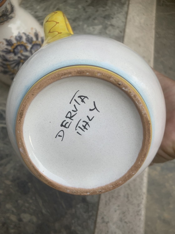 Image 1 of Coppia caraffe anni 60/80 aritistiche deruta 