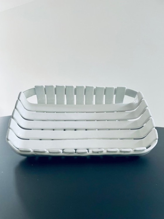 Image 1 of Ciotola in ceramica bianca fatta a mano – smaltata lucida