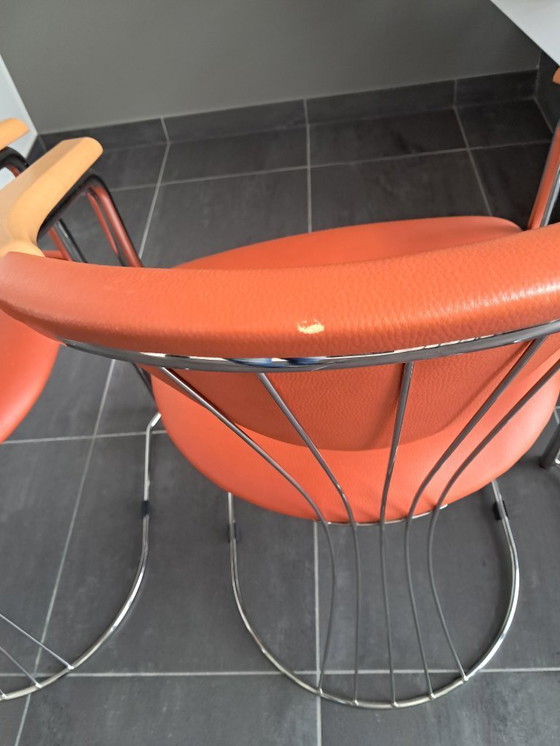 Image 1 of Set of 4 Italian design chairs, Effezeta