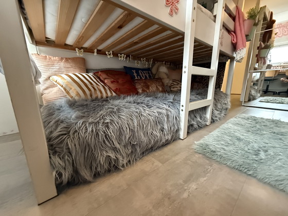 Image 1 of Letto a mezza altezza bianco lavato