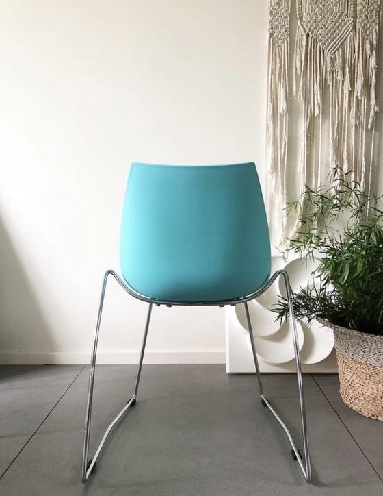 Image 1 of Set di 5 sedie italiane Parri Hoop Design in filo metallico