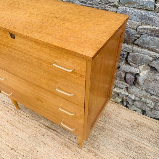 Cassettiere vintage a 4 cassetti – Anni '60/'70 – Legno (photo 12 of 15)