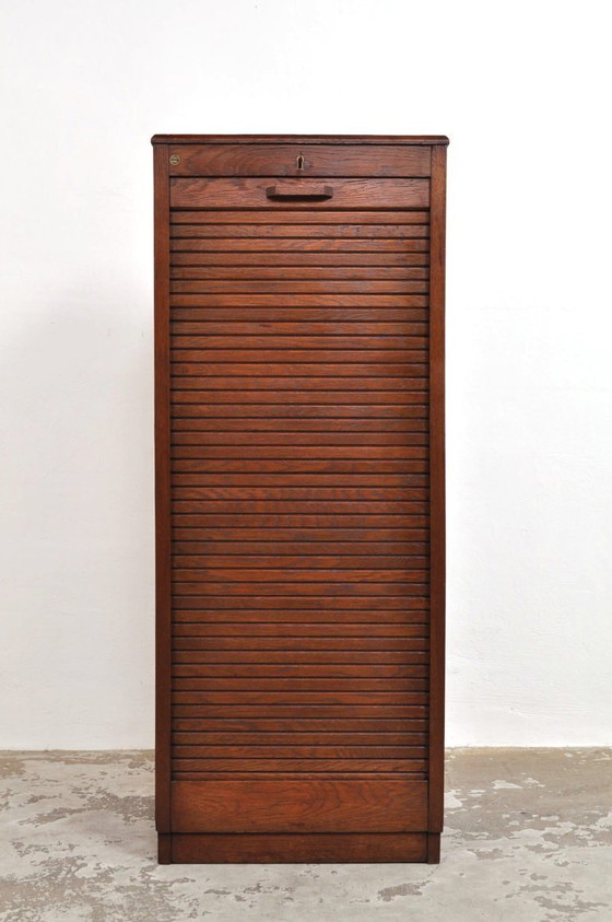 Image 1 of Vintage Roller Shutter Cabinet, 1930s