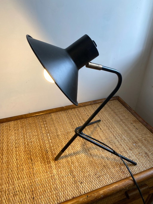 Vintage 1970 Schwarze Cocotte Lampe – tafellampen, Metal (photo 2 of 14)