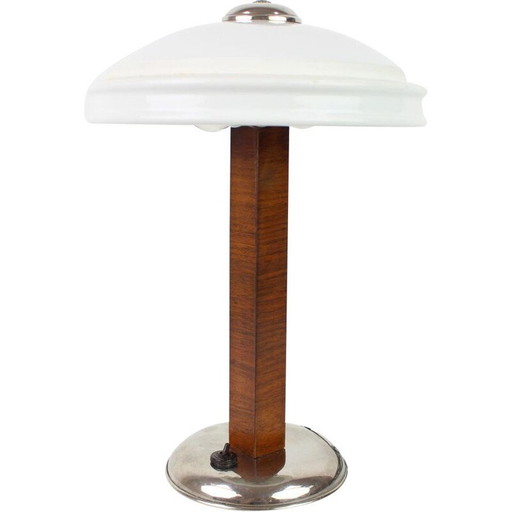 Vintage metal table lamp, Czechoslovakia 1930