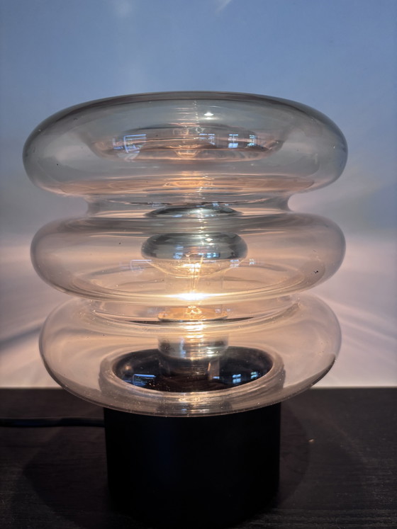 Space Age Table Lamp Glashütte Limburg 'Bulb' 'Moon' Series – Metal (photo 5 of 12)