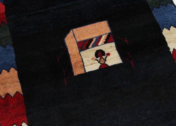 Image 1 of Original Persian carpet Gabbeh Ghashghai oriental carpet 152 cm x 105 cm old natural