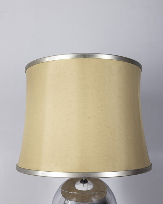 Image 1 of Vintage 70s vloerlamp verchroomd metalen bollen Italiaans ontwerp