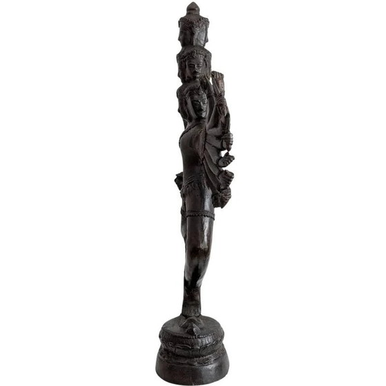 Shiva Nataraja – groot bronzen dansbeeld in Thaise / Khmer-stijl – kavel 129 – Beeldhouwkunst (photo 3 of 7)