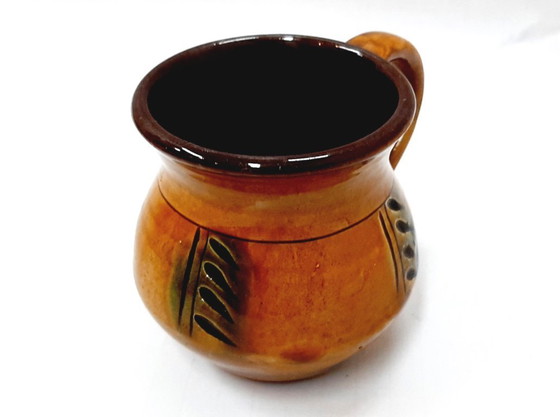 Image 1 of Vintage geglazuurde keramische kan, kan