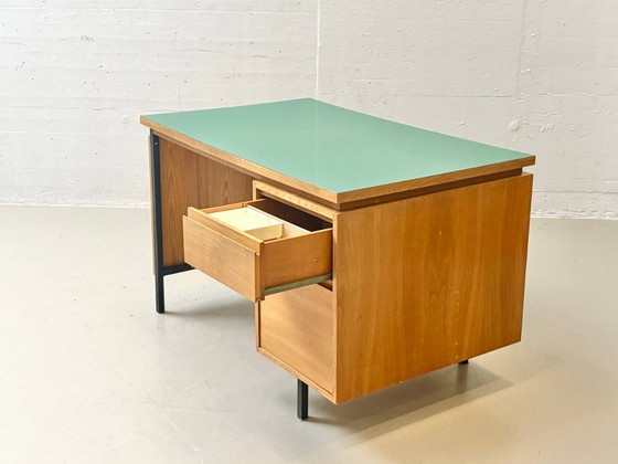 Image 1 of Mid-century desk with linoleum top by Merz Roller, 1960s