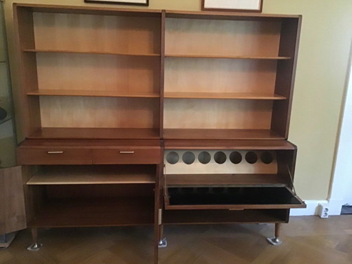 Beukers vintage A.A. Mueble de salón Patijn para Zijlstra