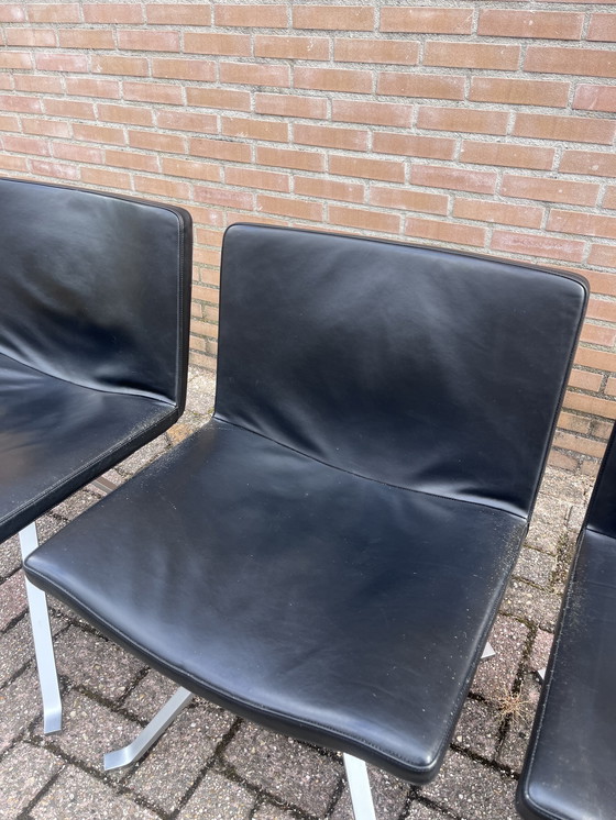 Image 1 of 4x tonon eetkamer stoel leer