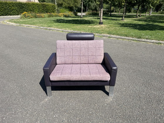 Vintage Loveseat Leolux Jaren 90/2000 – Leather, Metal (photo 5 of 15)