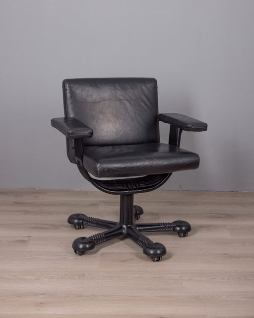 Vintage 1970s Desk Chair, Mix Design Model by Afra and Tobia Scarpa for Molteni