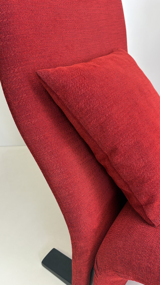 Image 1 of 2 poltrone Concorde rosse design Pierre Paulin Artifort