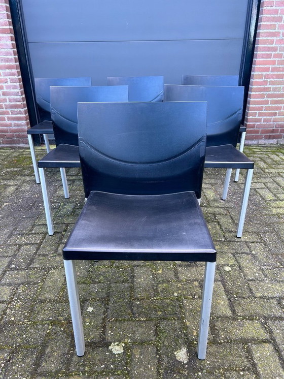 Image 1 of 6x Leolux Myto dining chairs