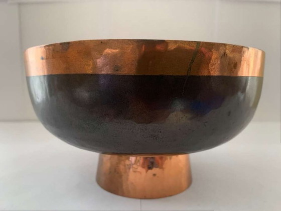 Image 1 of Hans Przyrembel Lidded Box Bonbonniere Marianne Brandt Alfred Lipovec Bauhaus Copper