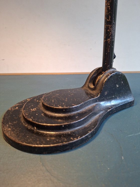 Vintage Desk Lamp, Hala Germany, Jaren Dertig – Leeslamp, Metal, Cast Iron (photo 12 of 13)