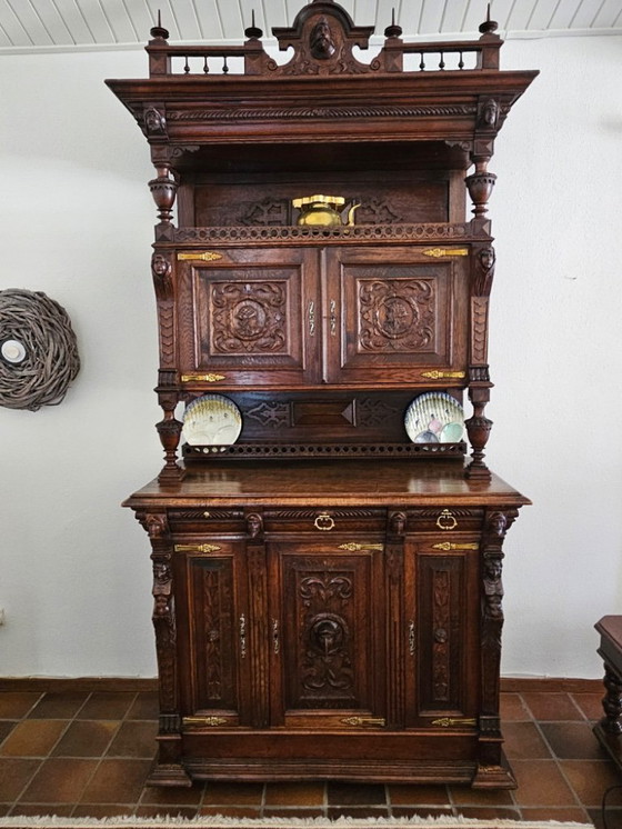 Image 1 of Antique Malinois buffer cabinet for sale