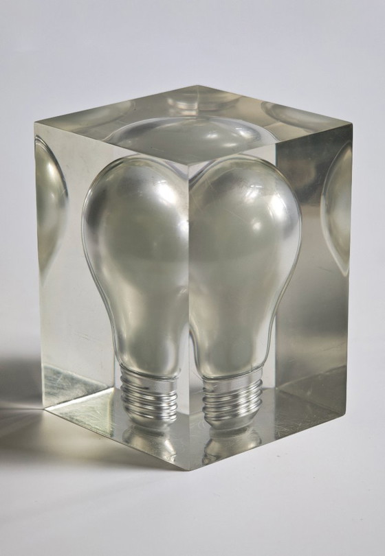 Image 1 of Fermacarte Pierre Giraudon, pop art, lampadina