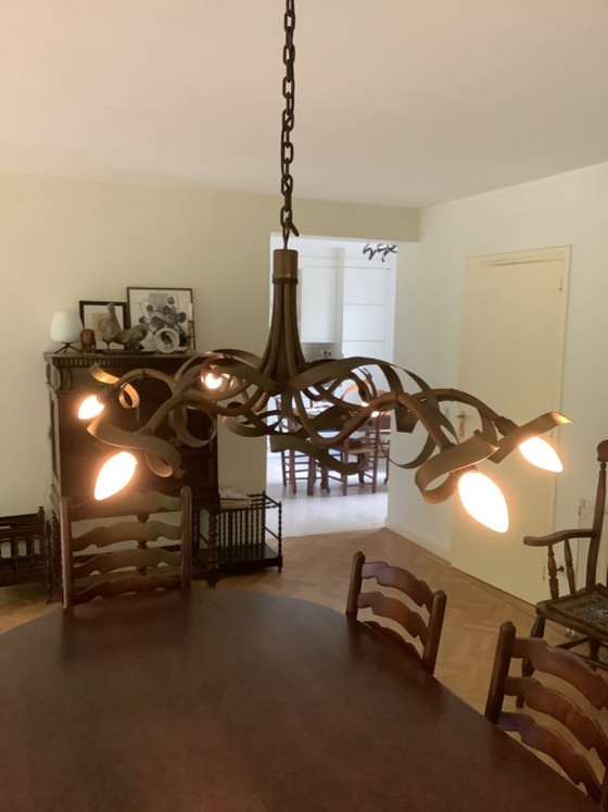 Image 1 of Jacco Maris Ruben Plie Oval 6UC Chandelier Bronze