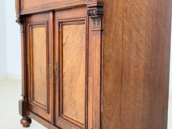 Très belle commode/armoire/meuble de salon de style Gründerzeit (fin du XIXe siècle), vers 1900. – Wood (photo 9 of 12)