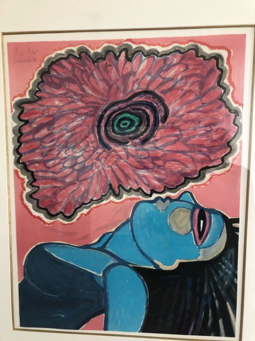 Corneille Sérigraphie femme