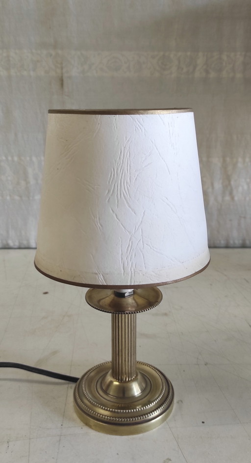 Lampe à poser en laiton doré - mid. XXeme