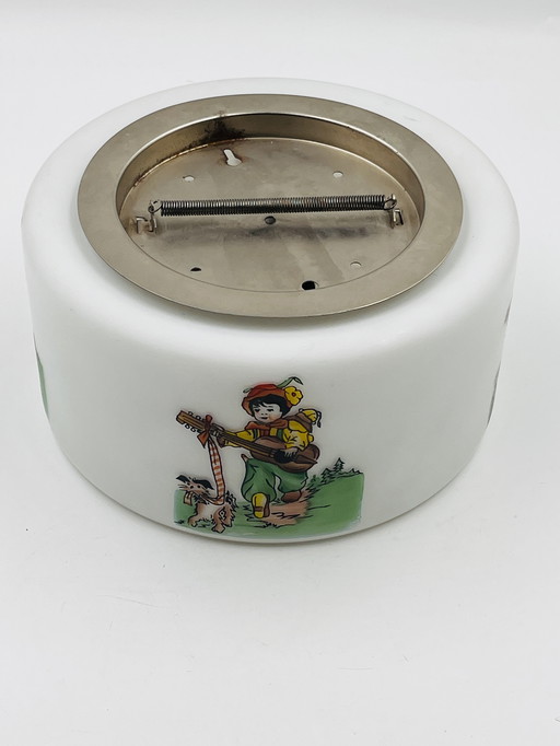 Children's ceiling light in opaline