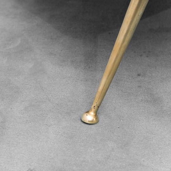 Image 1 of ECO-LEREN FAUTEUIL GIGI RADICE MINOTTI 1950 VINTAGE MODERN ANTIEK