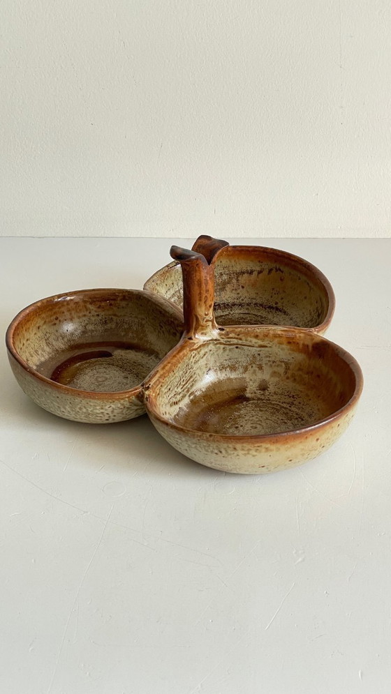 Image 1 of Piatto da antipasto in gres smaltato vintage