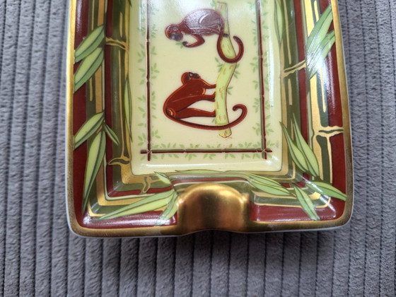 Hermès Monkeys Bamboo Piccolo Posacenere Svuotatasche in Porcellana Stampata – Accessori da tavola (photo 4 of 17)