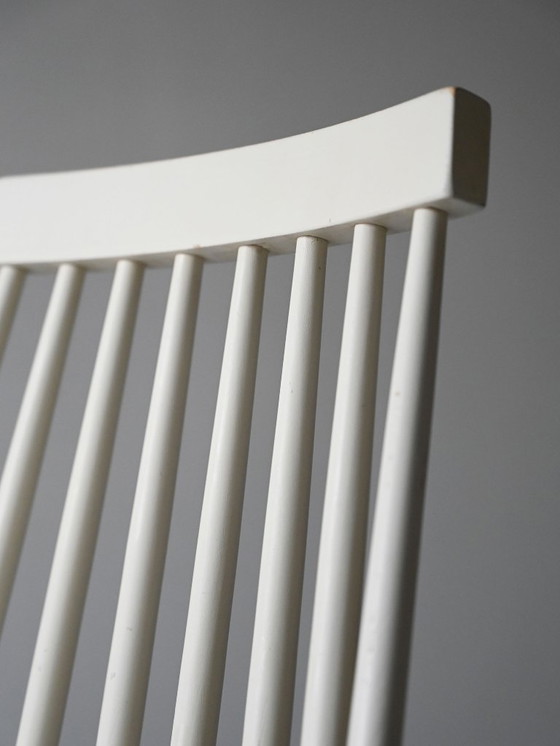 Image 1 of Set van 6 witte Pinstolar stoelen