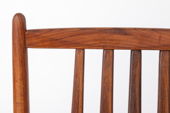 Set di 4 Sedie da Pranzo Vintage in Palissandro, Mid-Century Moderno Tedesco, Anni '60, Nuovamente Imbottite (photo 9 of 13)