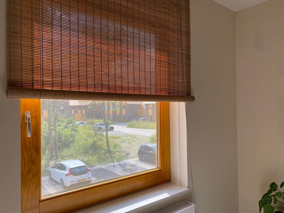 Image 1 of Color&Co Danish bamboo roller blinds 2x gray stain 139x190