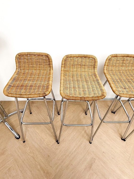 Image 1 of LET OP! Alleen Bartafel in de stijl van Rohé Noordwolde, Dirk van Sliedregt, hoge barkrukken met bartafel 