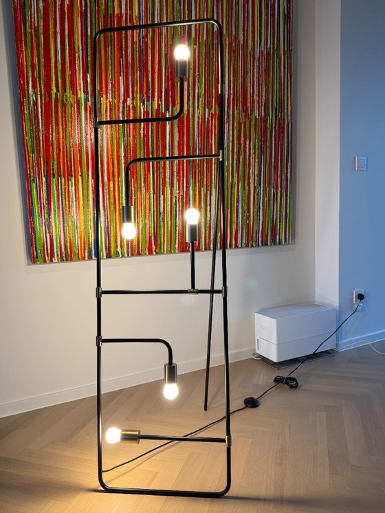 Image 1 of Lampadaire Beaubien noir/cuivre