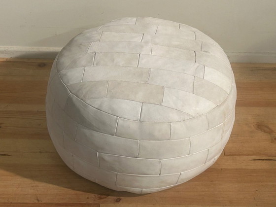 Image 1 of Vintage patchwork poef seventies