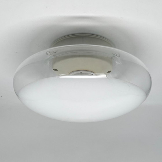 Leucos Gill 28 – Roberto Pamio – Vintage Space Age Wall/Ceiling Light – Plastic, Glass (photo 3 of 17)