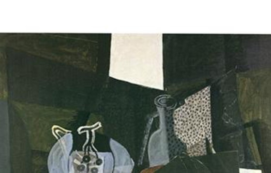 Image 1 of Georges Braque – Nature Morte au Compotier, Bouteille et Mandoline | Cubist Art Print