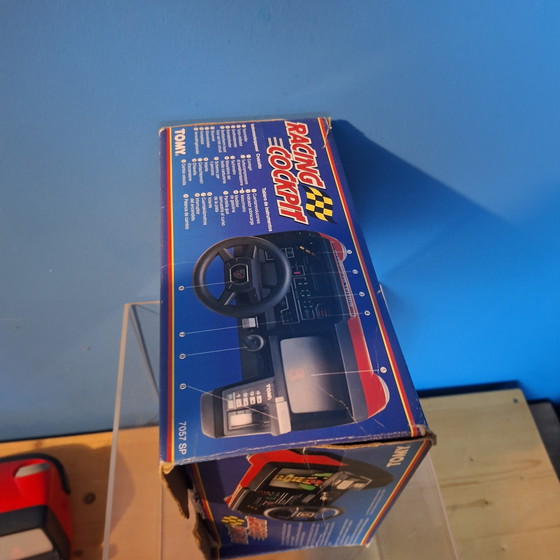 Image 1 of Tomy Racing Cockpit 80s analog arcade game