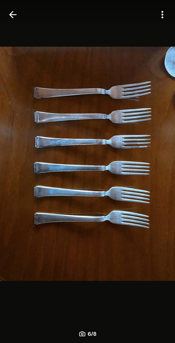 WMF 2500 Bauhaus Art Déco Besteckset (30-teilig) – Kurt Mayer & Zwilling Friodur – Besteckkassetten, Metal (photo 5 of 7)