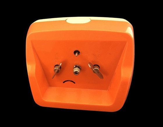 Image 1 of Vintage JAZ Discreto “CLAUSIC” alarm clock – French design, orange, 1970s