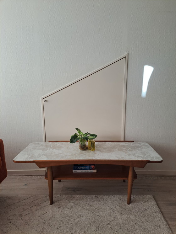 Image 1 of French mid-century coffee table made of teak