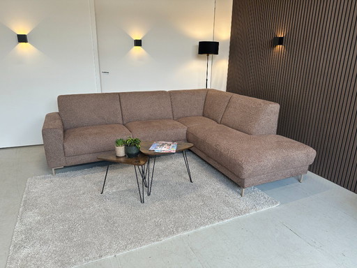 Divano campione marrone/rosso in condizioni pari al nuovo, 267x220 cm